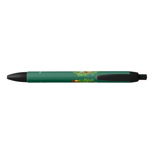 Krans Holly Jolly Family Green Zwarte Inkt Pen (Achterkant)