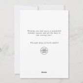 Krans Hulstbes Kerstmis  Feestdagenkaart (Achterkant)