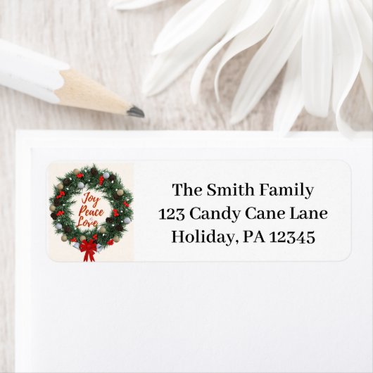 Krans Kerst Adresetiketten Etiket (Insitu)