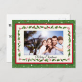 Krans Kerst Ansichtkaart - Eigen Foto Feestdagenkaart (Voorkant / Achterkant)