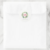 Krans Kerst Feestvreugde Ronde Sticker (Tas)