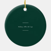 Krans kerst foto ornament met vreugde (Achterkant)