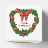 Krans Kerst Hart Venster Favor Doos Bedankdoosjes (Bovenkant)