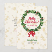 Krans Kerst Mis Beweging Aankondiging (Voorkant / Achterkant)