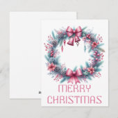 Krans Kerstkaart (Voorkant / Achterkant)