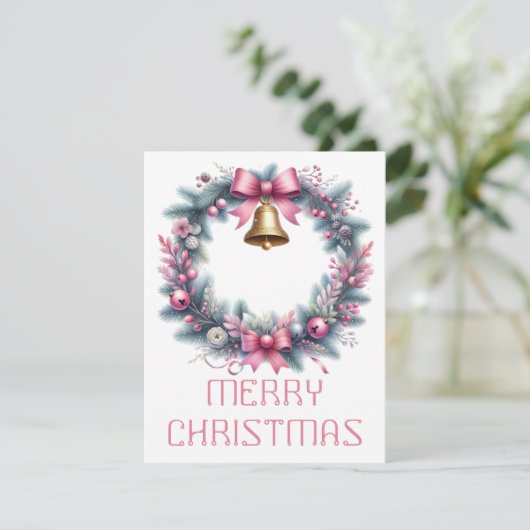 Krans Kerstkaart (Staand voorkant)