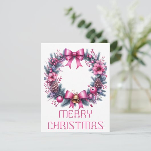 Krans Kerstkaart (Staand voorkant)