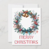 Krans Kerstkaart (Voorkant)