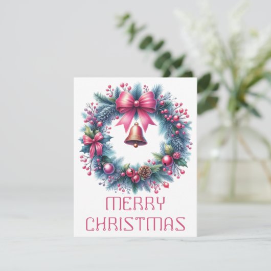 Krans Kerstkaart (Staand voorkant)