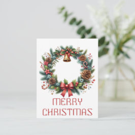 Krans Kerstkaart