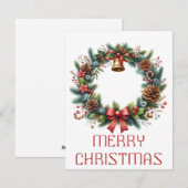 Krans Kerstkaart (Voorkant / Achterkant)