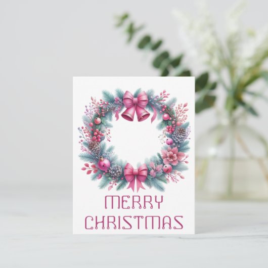 Krans Kerstkaart (Staand voorkant)