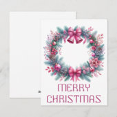 Krans Kerstkaart (Voorkant / Achterkant)