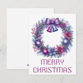Krans Kerstkaart (Voorkant / Achterkant)