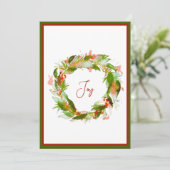 Krans Kerstkaart (Staand voorkant)