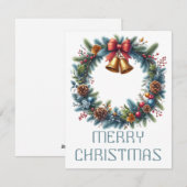 Krans Kerstkaart (Voorkant / Achterkant)