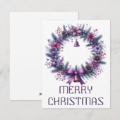 Krans Kerstkaart (Voorkant / Achterkant)