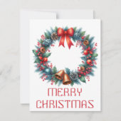 Krans Kerstkaart (Voorkant)