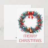Krans Kerstkaart (Voorkant / Achterkant)