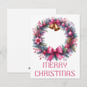 Krans Kerstkaart (Voorkant / Achterkant)