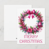 Krans Kerstkaart (Voorkant / Achterkant)