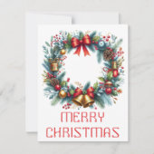 Krans Kerstkaart (Voorkant)