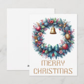 Krans Kerstkaart (Voorkant / Achterkant)