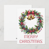 Krans Kerstkaart (Voorkant / Achterkant)