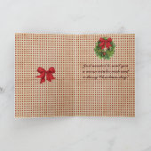 Krans Kerstkaart Feestdagen Kaart (Binnen)