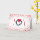 Krans Kerstkaart Kaart (Gele Bloem)