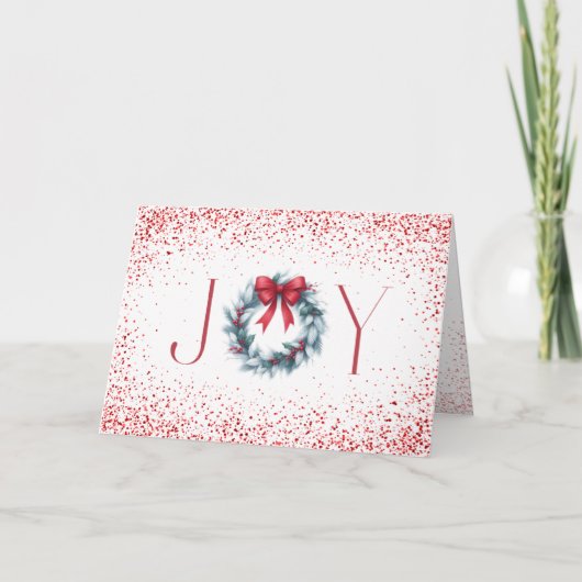 Krans Kerstkaart Kaart (Voorkant)