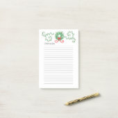 Krans Kerstlijst 4 x 6 Post-it® Notes (Op bureau)