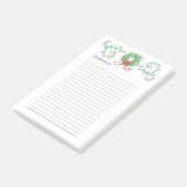 Krans Kerstlijst 4 x 6 Post-it® Notes (Schuin)