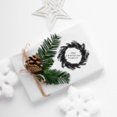 Krans Kerstmis modern minimaal elegant Rubberstempel
