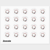 Krans Kerststicker Ronde Sticker (Vel)