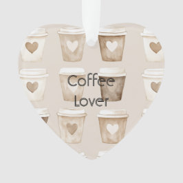 Krans koffie hart mokken Kerstmis Ornament