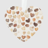 Krans koffie hart mokken Kerstmis Ornament (achterkant)