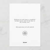 Krans landschap hulstbes dennnenbos Kerstmis Feestdagenkaart (Achterkant)