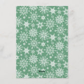 Krans landschap hulstbes kersenhout naaldbos kerst feestdagenkaart (Achterkant)