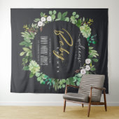 KRANS LOOF AQUAREL BABY SHOWER WELKOM WANDKLEED (In Situ (horizontaal))