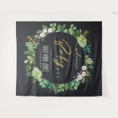 KRANS LOOF AQUAREL BABY SHOWER WELKOMST WANDKLEED (Voorkant (horizontaal))