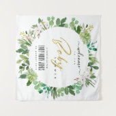 KRANS LOOF AQUAREL BABY SHOWER WELKOMST WANDKLEED (Voorkant (horizontaal))