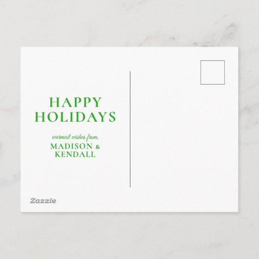 Krans Merry & Bright Feestdagenkaart (Achterkant)