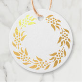 Krans met bessen bedankjes labels (Voorkant)