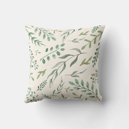 Krans met botanisch groen en monogram jubileum kussen (Achterkant)