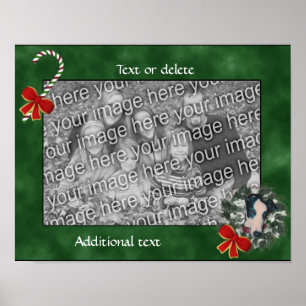 Krans met Greyhound Kerstkrans Maak Je Eigen Foto Poster