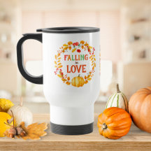 Krans met herfstbladeren en pompoen in de herfst