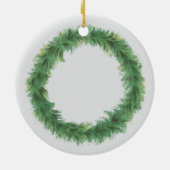  krans met hertenbloem keramisch ornament (Achterkant)