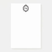 Krans met initialen post-it® notes (Voorkant)