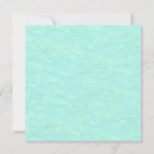 Krans met Kerst en Strandschelpen Plat Feestdagenkaart (Achterkant)